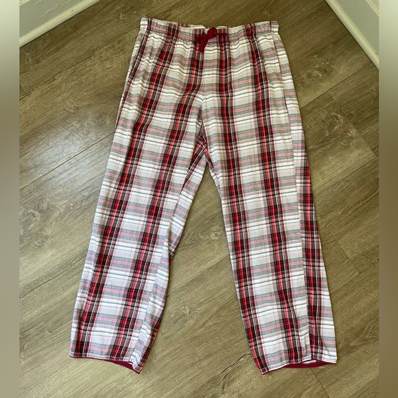 Victoria’s Secret Red Plaid Pajama Pants Pull On Drawstring Elastic Waist ~ Sz M - Picture 3 of 13